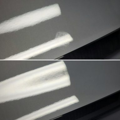 Bird droppings etching removed from the boot lid.